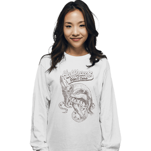 Shirts Long Sleeve Shirts, Unisex / Small / White Hufflepuff Don't Care