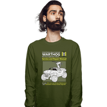 Load image into Gallery viewer, Daily_Deal_Shirts Long Sleeve Shirts, Unisex / Small / Military Green Warthog Manual
