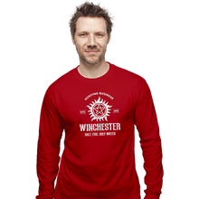 Load image into Gallery viewer, Shirts Long Sleeve Shirts, Unisex / Small / Red Winchester Hunting Business
