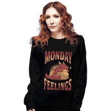 Load image into Gallery viewer, Daily_Deal_Shirts Long Sleeve Shirts, Unisex / Small / Black Monday Feelings
