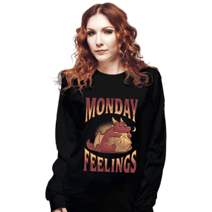 Daily_Deal_Shirts Long Sleeve Shirts, Unisex / Small / Black Monday Feelings