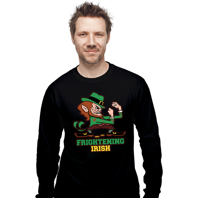 Daily_Deal_Shirts Long Sleeve Shirts, Unisex / Small / Black Frightening Irish