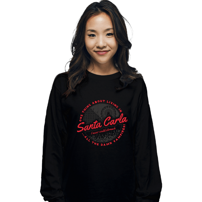 Secret_Shirts Long Sleeve Shirts, Unisex / Small / Black Santa Carla Vampires