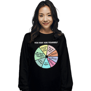 Shirts Long Sleeve Shirts, Unisex / Small / Black Once In A Lifetime Pie Chart