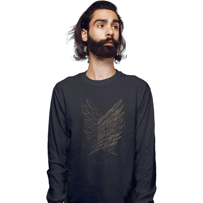 Shirts Long Sleeve Shirts, Unisex / Small / Dark Heather The Survey Corps