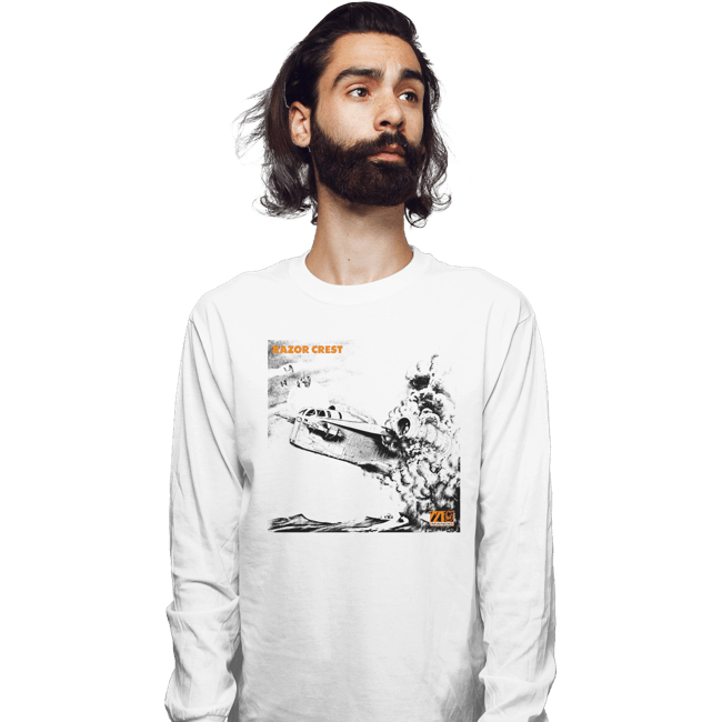 Daily_Deal_Shirts Long Sleeve Shirts, Unisex / Small / White Led Crest