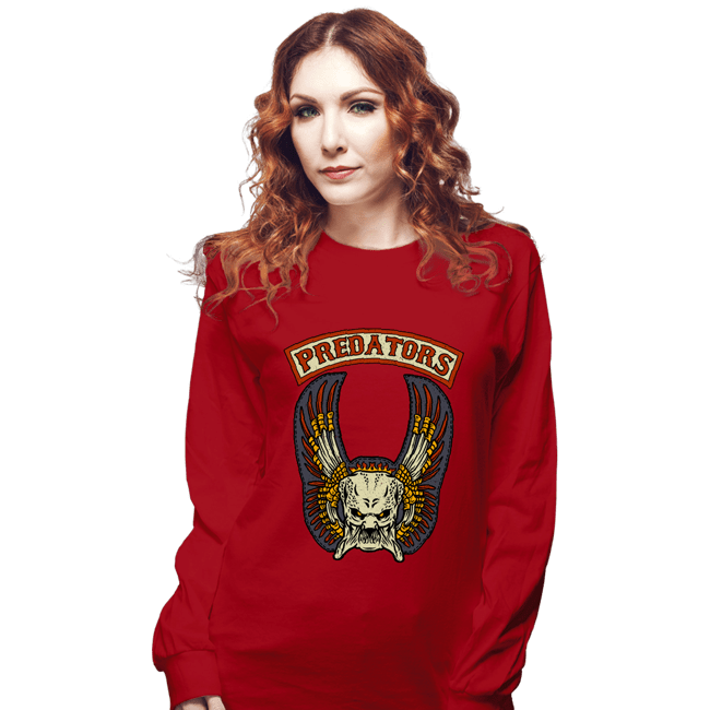 Daily_Deal_Shirts Long Sleeve Shirts, Unisex / Small / Red Predators