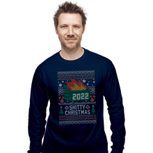 Load image into Gallery viewer, Secret_Shirts Long Sleeve Shirts, Unisex / Small / Navy Ugly Shitty Christmas Sweater
