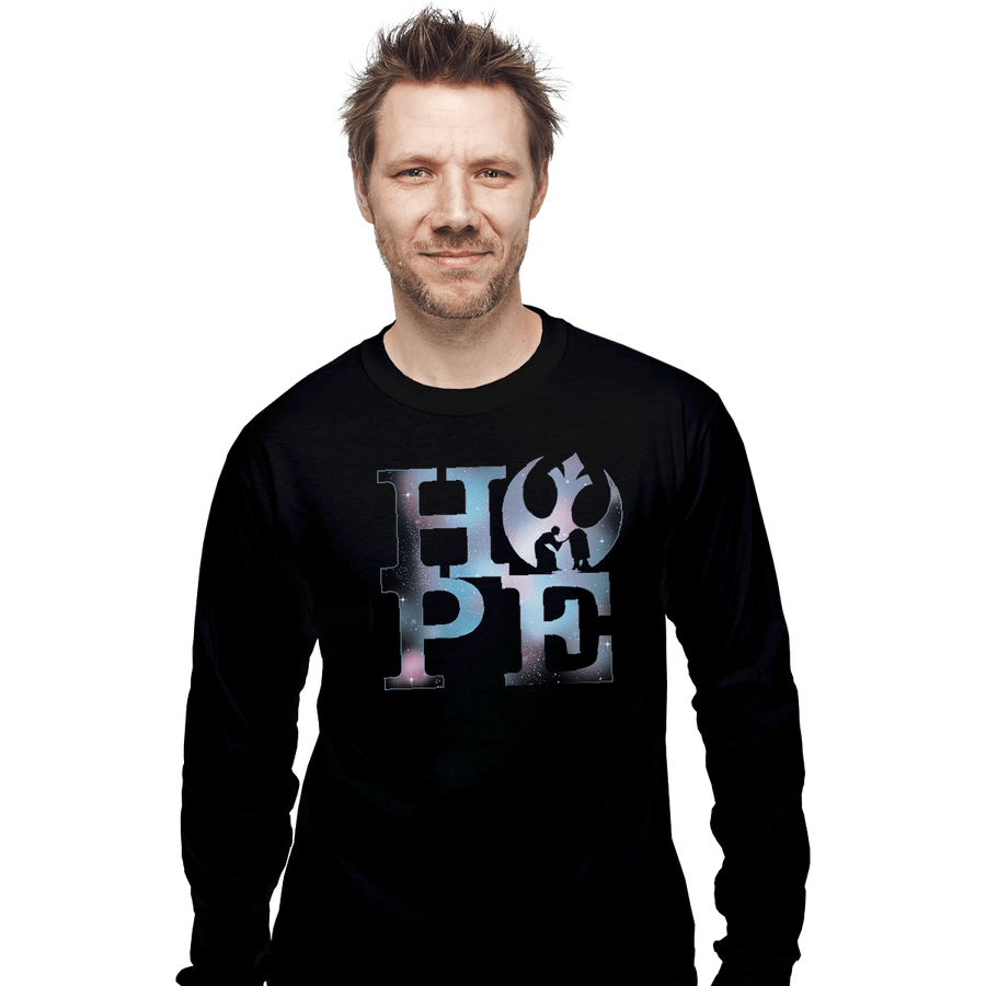 Shirts Long Sleeve Shirts, Unisex / Small / Black Hope