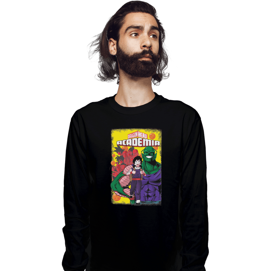 Shirts Long Sleeve Shirts, Unisex / Small / Black Dragon Hero Academy