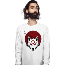 Load image into Gallery viewer, Shirts Long Sleeve Shirts, Unisex / Small / White Red Sun God
