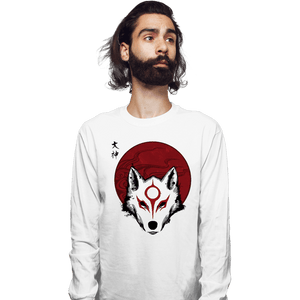 Shirts Long Sleeve Shirts, Unisex / Small / White Red Sun God