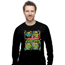 Load image into Gallery viewer, Secret_Shirts Long Sleeve Shirts, Unisex / Small / Black Thespian Mutant Nicolas Cage Turtles
