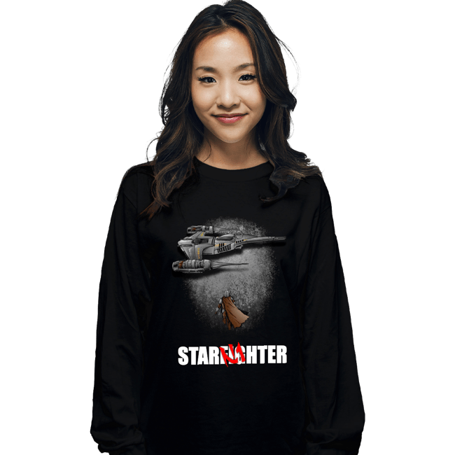 Secret_Shirts Long Sleeve Shirts, Unisex / Small / Black To The Starfighter!