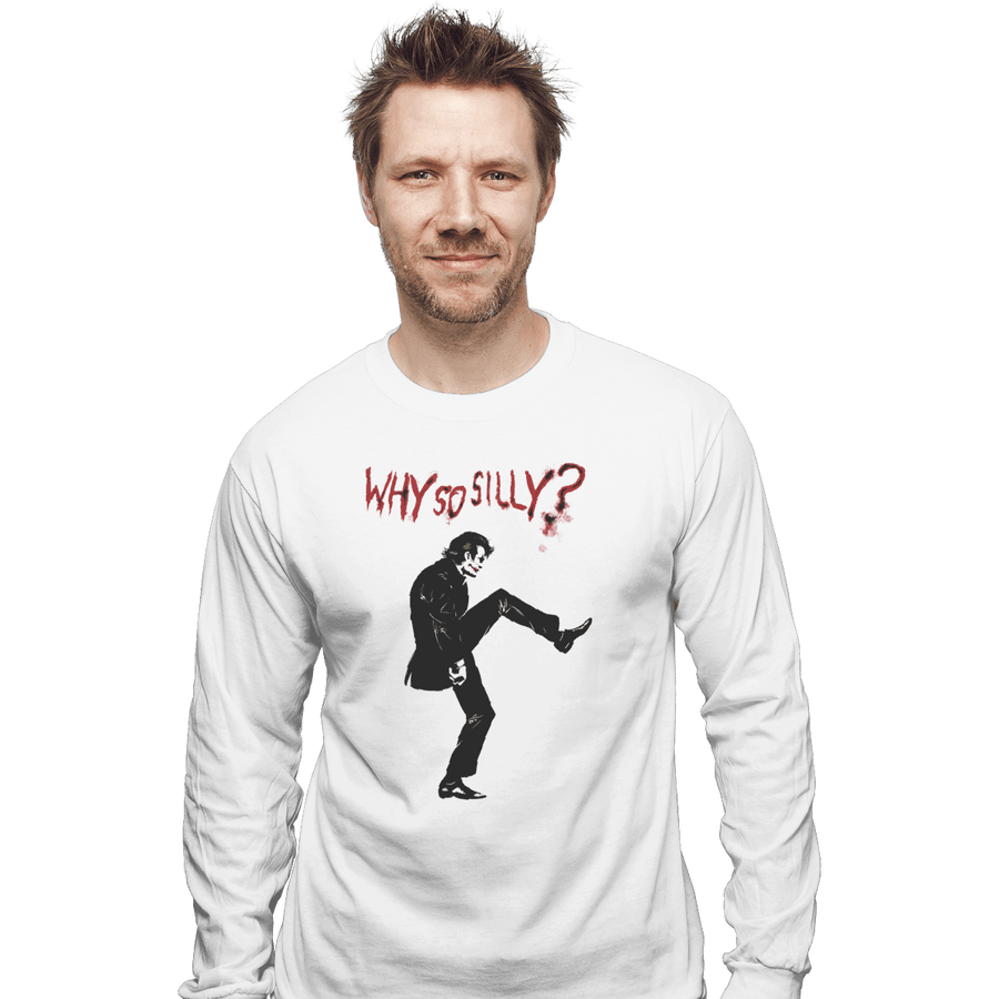 Shirts Long Sleeve Shirts, Unisex / Small / White Silly