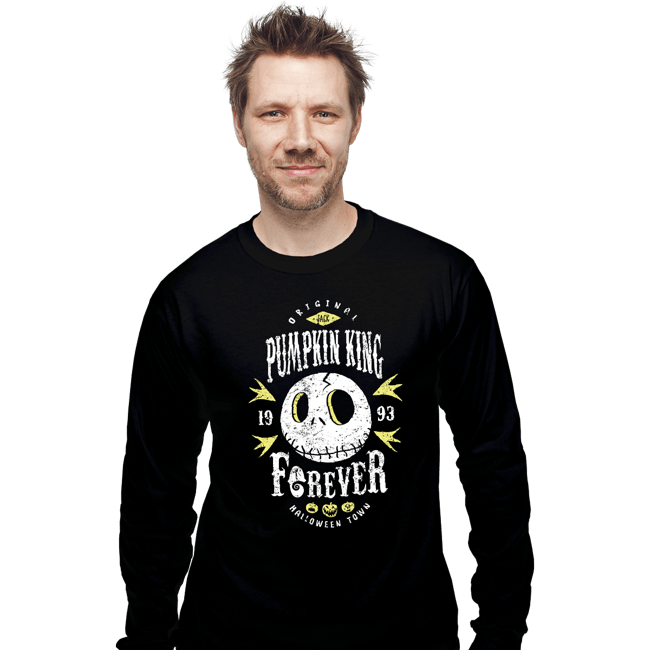 Shirts Long Sleeve Shirts, Unisex / Small / Black Pumpkin King Forever