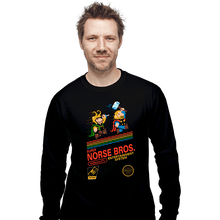 Load image into Gallery viewer, Secret_Shirts Long Sleeve Shirts, Unisex / Small / Black Super Norse Bros
