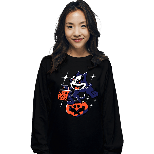 Shirts Long Sleeve Shirts, Unisex / Small / Black Felix The Cat