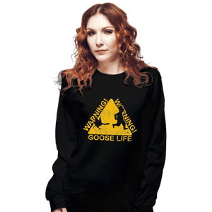 Shirts Long Sleeve Shirts, Unisex / Small / Black Goose Life