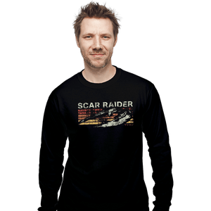 Shirts Long Sleeve Shirts, Unisex / Small / Black Scar Raider