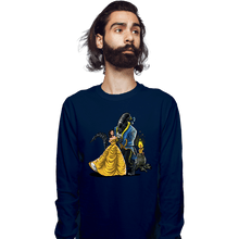 Load image into Gallery viewer, Secret_Shirts Long Sleeve Shirts, Unisex / Small / Navy Beauty And The Alien
