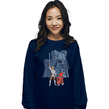 Load image into Gallery viewer, Daily_Deal_Shirts Long Sleeve Shirts, Unisex / Small / Navy Darthskull Castle
