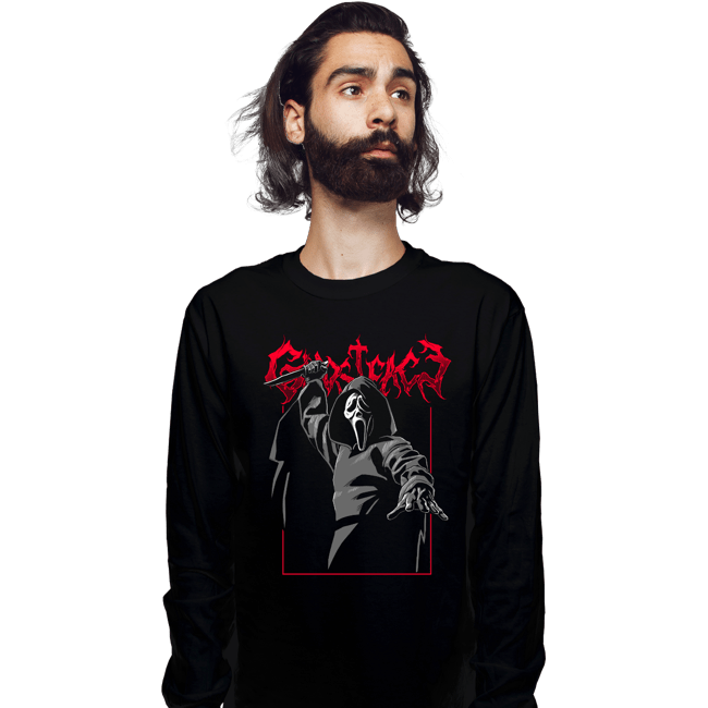 Daily_Deal_Shirts Long Sleeve Shirts, Unisex / Small / Black Scream Metal