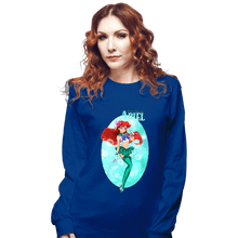 Load image into Gallery viewer, Secret_Shirts Long Sleeve Shirts, Unisex / Small / Royal Blue Sailor Ariel
