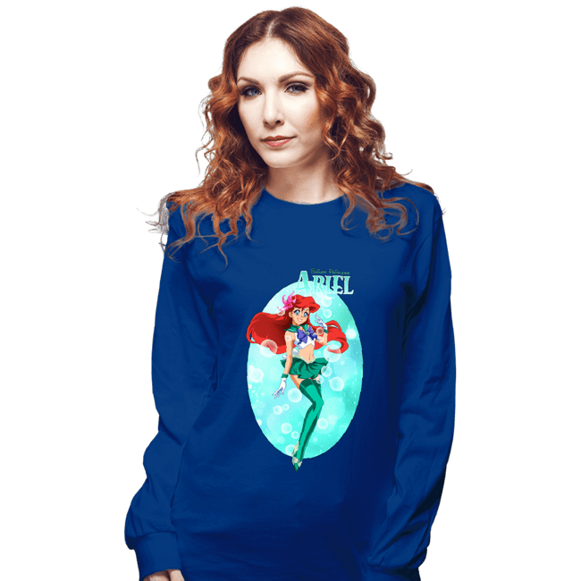 Secret_Shirts Long Sleeve Shirts, Unisex / Small / Royal Blue Sailor Ariel