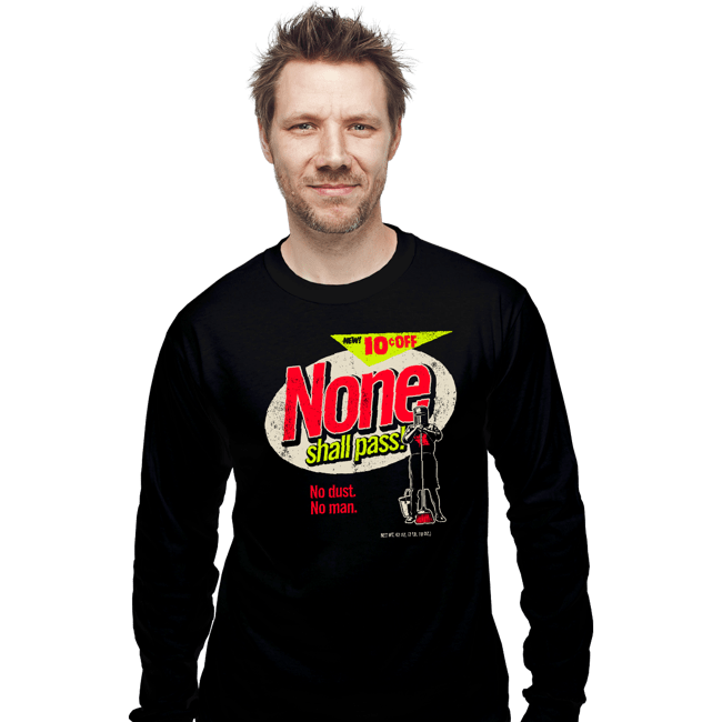 Secret_Shirts Long Sleeve Shirts, Unisex / Small / Black None Shall Pass