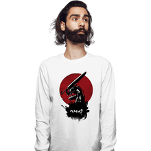 Load image into Gallery viewer, Shirts Long Sleeve Shirts, Unisex / Small / White Red Sun Swordsman
