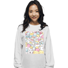 Load image into Gallery viewer, Daily_Deal_Shirts Long Sleeve Shirts, Unisex / Small / White Pastel Cats
