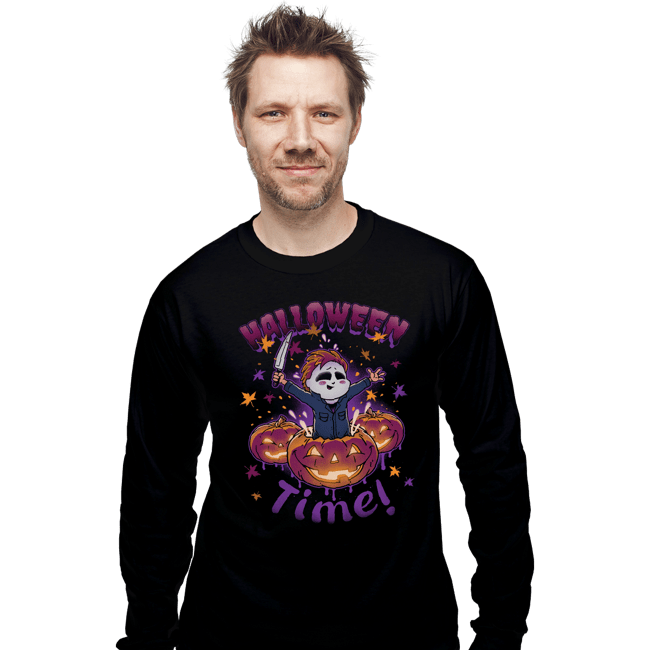 Daily_Deal_Shirts Long Sleeve Shirts, Unisex / Small / Black Halloween Time!