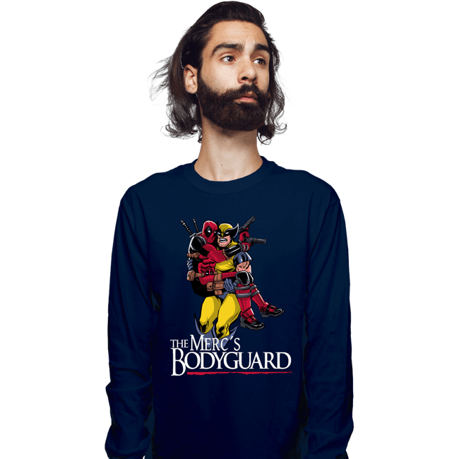 Daily_Deal_Shirts Long Sleeve Shirts, Unisex / Small / Navy The Merc's Bodyguard