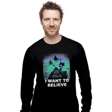 Load image into Gallery viewer, Shirts Long Sleeve Shirts, Unisex / Small / Black Believe In Magic
