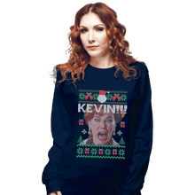 Load image into Gallery viewer, Shirts Long Sleeve Shirts, Unisex / Small / Navy Kevin Sweater
