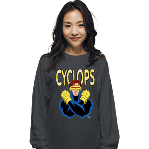 Daily_Deal_Shirts Long Sleeve Shirts, Unisex / Small / Charcoal Cyclops 97
