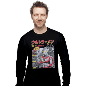 Shirts Long Sleeve Shirts, Unisex / Small / Black Ultramen