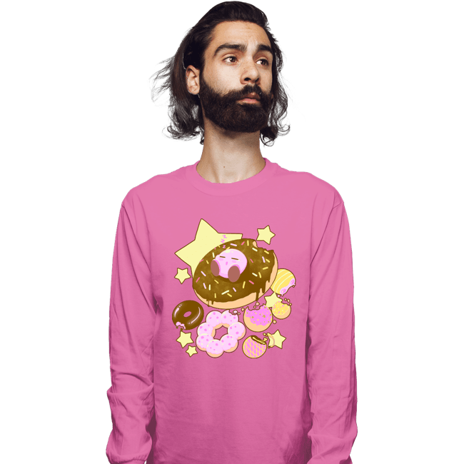 Daily_Deal_Shirts Long Sleeve Shirts, Unisex / Small / Azalea Kirby Donuts