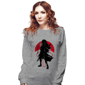 Shirts Long Sleeve Shirts, Unisex / Small / Sports Grey Crimson Madara