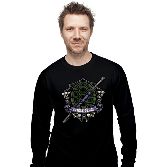 Daily_Deal_Shirts Long Sleeve Shirts, Unisex / Small / Black Turtles Donnie