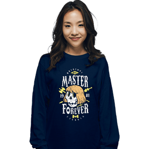 Shirts Long Sleeve Shirts, Unisex / Small / Navy He-Man Forever