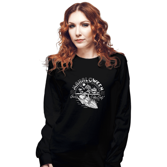 Shirts Long Sleeve Shirts, Unisex / Small / Black Gourd Vibes Only