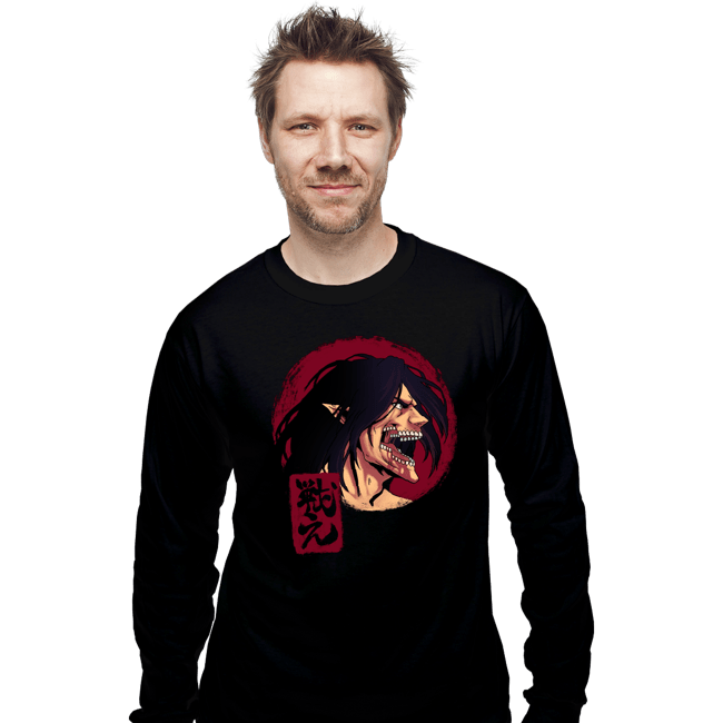 Secret_Shirts Long Sleeve Shirts, Unisex / Small / Black The Fighter