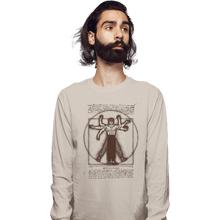Load image into Gallery viewer, Daily_Deal_Shirts Long Sleeve Shirts, Unisex / Small / Sand Vitruvian Dragon
