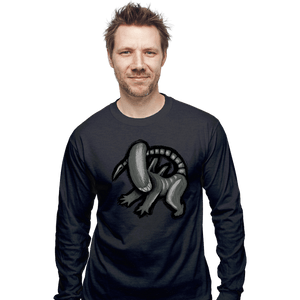 Secret_Shirts Long Sleeve Shirts, Unisex / Small / Dark Heather Xeno King