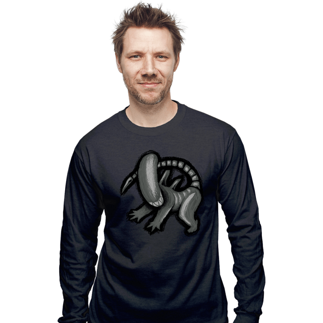 Secret_Shirts Long Sleeve Shirts, Unisex / Small / Dark Heather Xeno King