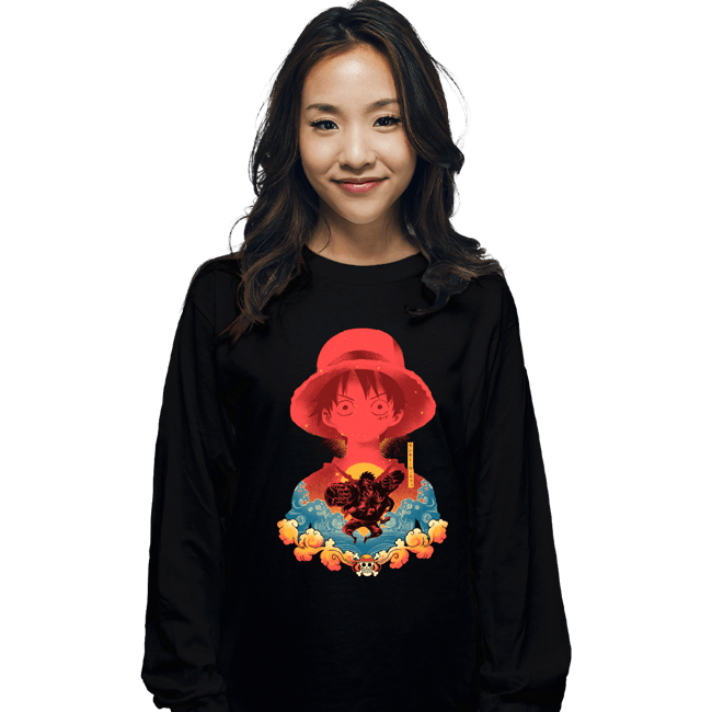 Shirts Long Sleeve Shirts, Unisex / Small / Black Luffy Shadow