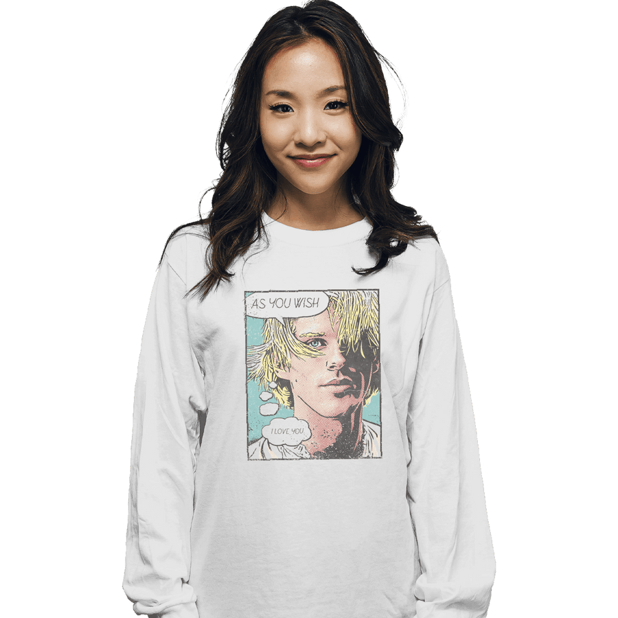 Shirts Long Sleeve Shirts, Unisex / Small / White As You Wish