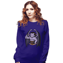 Load image into Gallery viewer, Shirts Long Sleeve Shirts, Unisex / Small / Violet Vault Gargoyle
